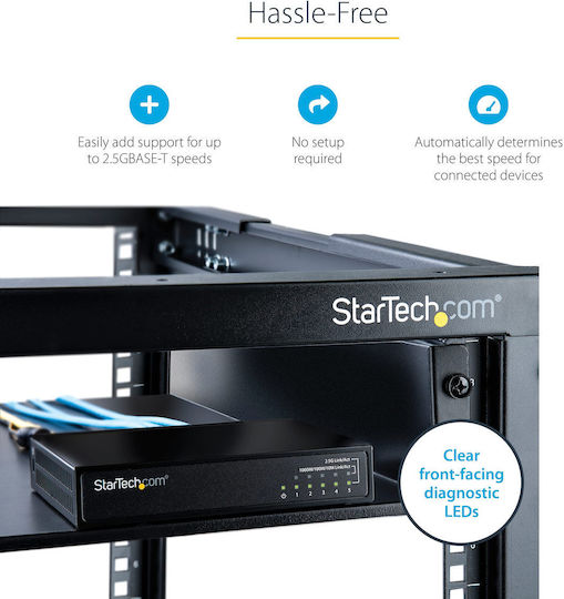 StarTech DS52000 Unmanaged L2 Switch με 5 Θύρες Gigabit (1Gbps) Ethernet