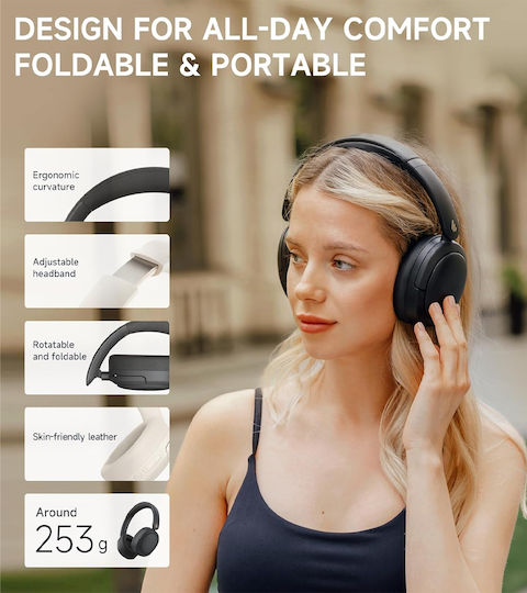 Edifier W800BT Pro Ασύρματα / Ενσύρματα On Ear Ακουστικά με 45 ώρες Λειτουργίας και Quick Charge Μαύρα