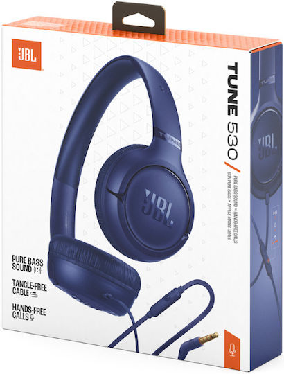 JBL Tune 530 Ενσύρματα On Ear Ακουστικά Μπλε