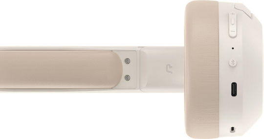 Edifier W820NB Plus Wireless / Wired Over Ear Headphones with 49 Hours Playing Time and Quick Charge Ivory