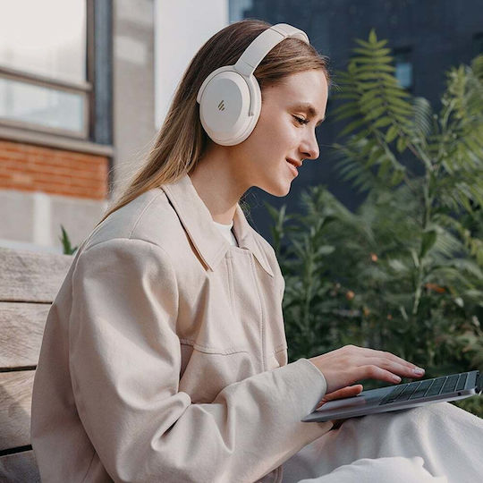 Edifier WH700NB Pro Wireless / Wired Over Ear Headphones with 56 hours of Operation and Quick Charge Ivory