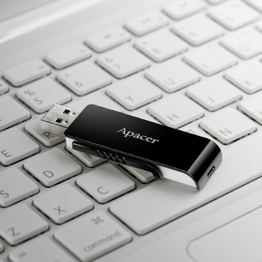 Apacer AH350 32GB USB 3.0 Stick Μαύρο