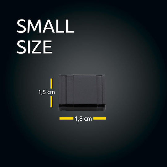 Intenso Micro Line 128GB USB 2.0 Стик Черен