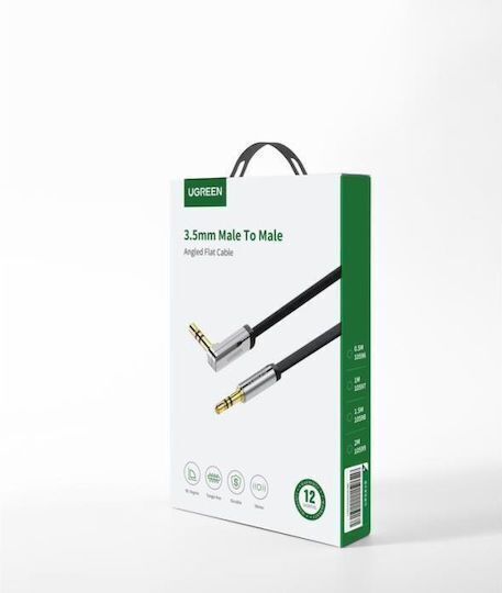Ugreen 3.5mm Male to 3.5mm Male Audio Cable Black 1.5m with Gold Plated Terminals 10598
