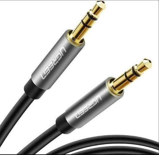 Ugreen 3.5mm Male to 3.5mm Male Audio Cable Silver 1.5m with Gold Plated Terminals 10734