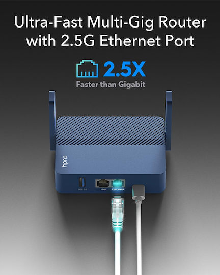 Cudy Travel TR3000 Ασύρματο Router Wi‑Fi 6