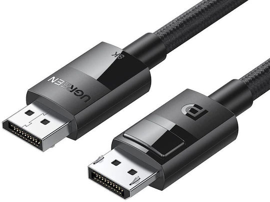 Ugreen Cable DisplayPort male - DisplayPort male 1m Μαύρο (80390)
