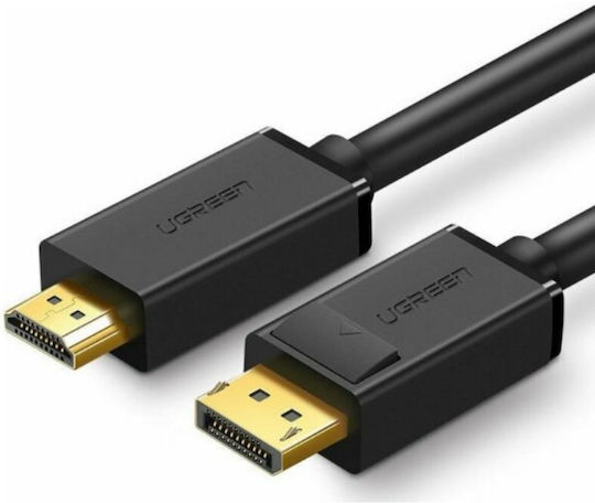 Ugreen Cable DisplayPort male - DisplayPort male 3m Μαύρο