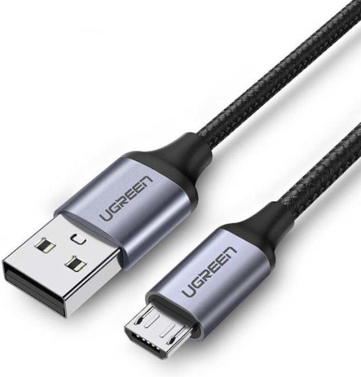 Ugreen Us290 1m Regular USB 2.0 to micro USB Cable Gray (60146)