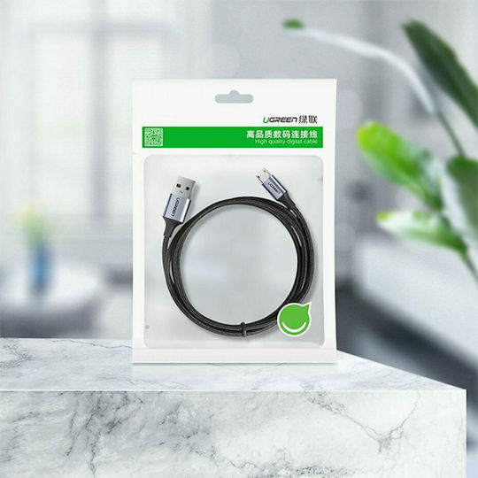 Ugreen Us290 1m Regular USB 2.0 to micro USB Cable Gray (60146)