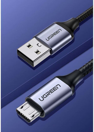 Ugreen Regular USB 2.0 to micro USB Cable Μαύρο 2m (60148)