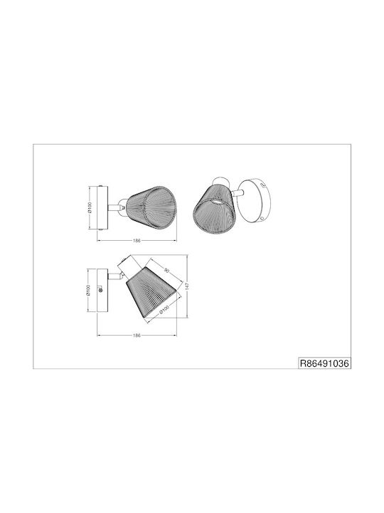 Trio Lighting Decken- und Wandleuchte in Beige Farbe