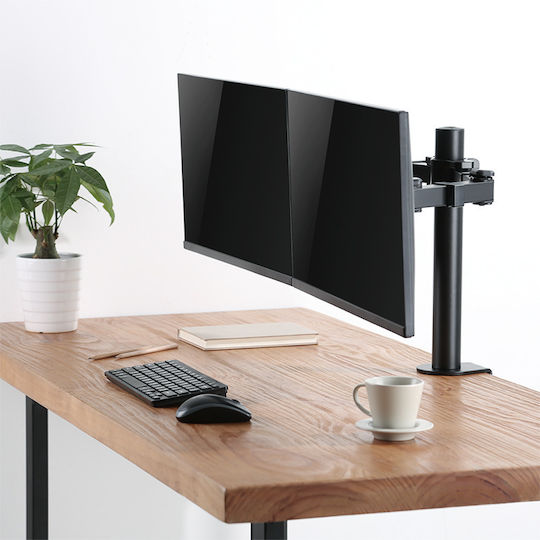 LogiLink TIS Halterung Auf dem Schreibtisch für 2 Monitore bis 32" mit Arm