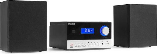 Audizio Ηχοσύστημα 2.0 Toulon 102.326 50W με CD / Digital Media Player και Bluetooth Μαύρο