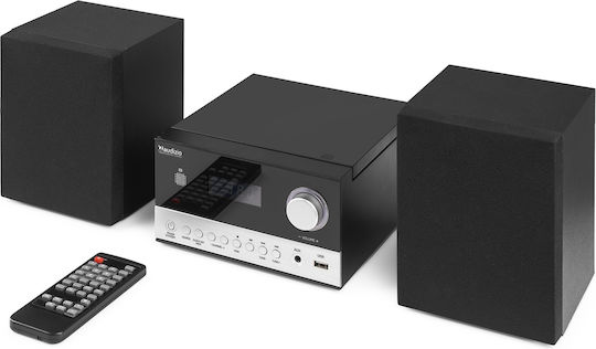 Audizio Ηχοσύστημα 2.0 Toulon 102.326 50W με CD / Digital Media Player και Bluetooth Μαύρο