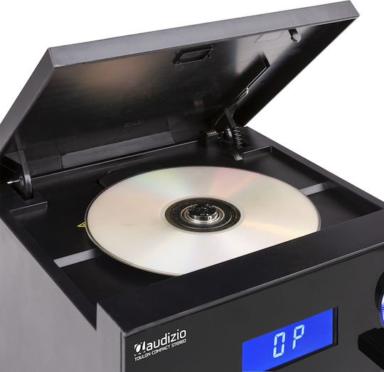 Audizio Ηχοσύστημα 2.0 Toulon 102.326 50W με CD / Digital Media Player και Bluetooth Μαύρο