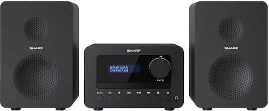 Sharp Аудиосистема 2 Tokyo XL-B520DBK 40W с CD / Цифрови медии Player и Bluetooth Черен