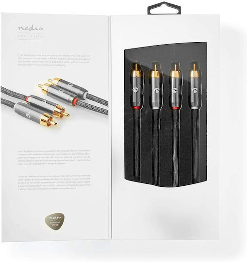 Nedis Profigold Kabel 2x RCA-Stecker - 2x RCA-Stecker 2m