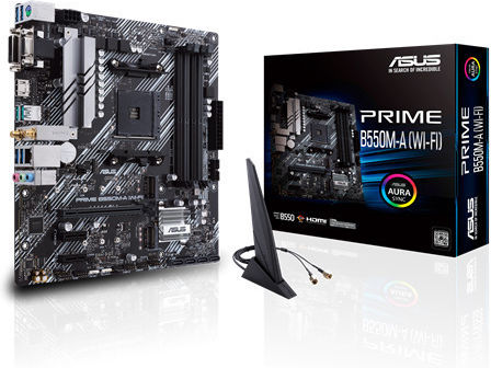 Asus Prime B550M-A WIFI II Motherboard Micro ATX with AMD AM4 Socket