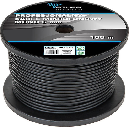Cablu Microfon Mono 6mm Profesional 100 M