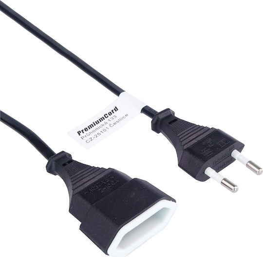 PremiumCord Euro - Euro Cable 2m Μαύρο