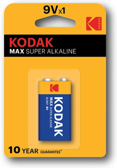 Kodak Max Алкална Батерия 9V 1бр 001398