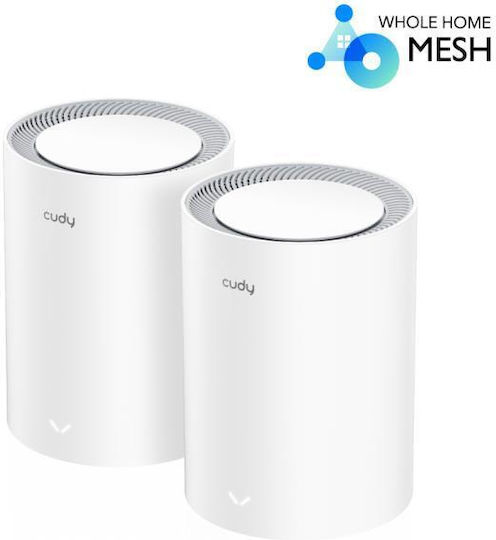Cudy M3000 v2 WiFi Mesh Network Access Point Wi‑Fi 6 Dual Band (2.4 & 5GHz) in Double Kit Black