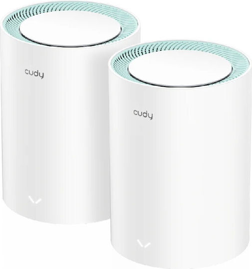 Cudy M1500 WiFi Mesh Network Access Point Wi‑Fi 6 Dual Band (2.4 & 5GHz) Λευκό
