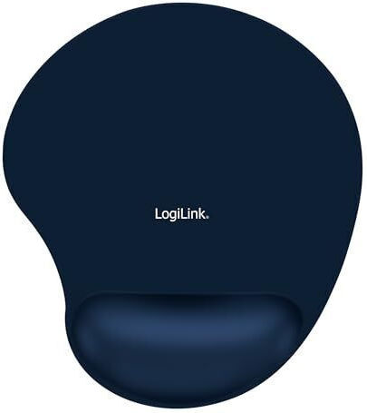 LogiLink GEL Mouse Pad (230mm) με Στήριξη Καρπού Μπλε ID0027B