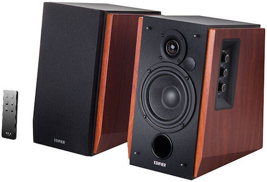 Edifier R1700BT Αυτοενισχυόμενα Ηχεία με Bluetooth 66W (Ζεύγος) Καφέ