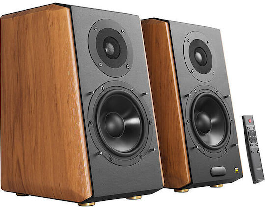 Edifier S1000MKII Αυτοενισχυόμενα Ηχεία με Bluetooth 120W (Ζεύγος) Καφέ
