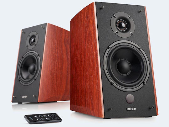 Edifier R2000DB Αυτοενισχυόμενα Ηχεία με Bluetooth 120W (Ζεύγος) Καφέ