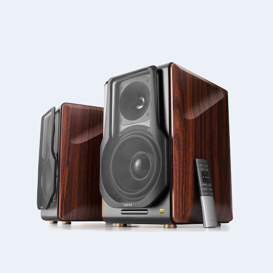 Edifier S3000MKII Αυτοενισχυόμενα Ηχεία με Bluetooth (Ζεύγος) Καφέ