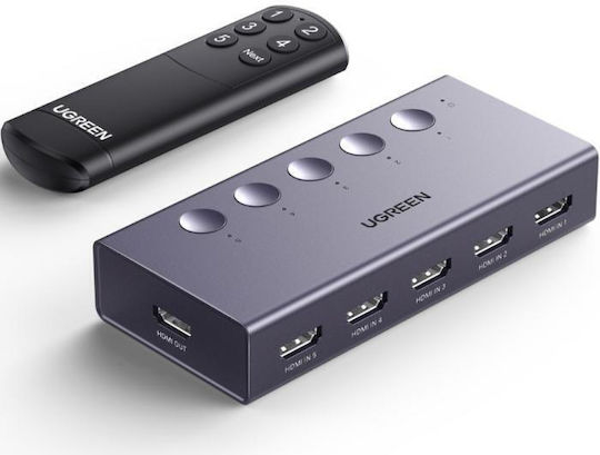 Hdmi Switch 5 Ports 4k/60hz Ugreen Cm568 25857 Cm568/25857
