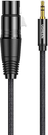 Ugreen AV182 Cable XLR Female - 3.5mm Male Black 1m 20763