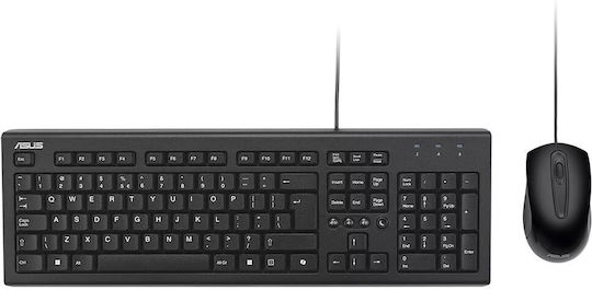Asus U2000 Σετ Πληκτρολόγιο & Ποντίκι Ελληνικό
