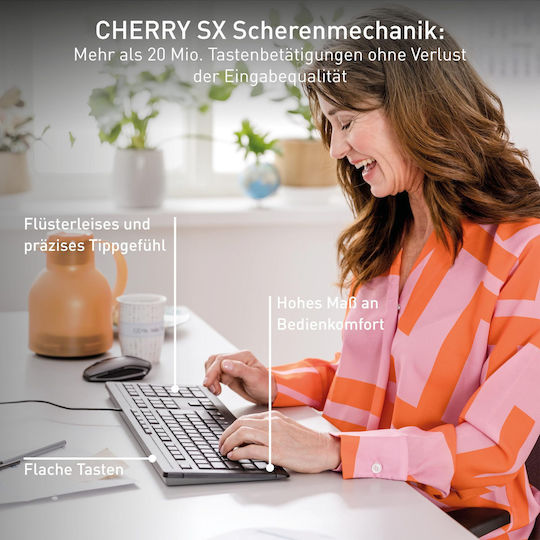 Cherry Stream Πληκτρολόγιο Αγγλικό UK