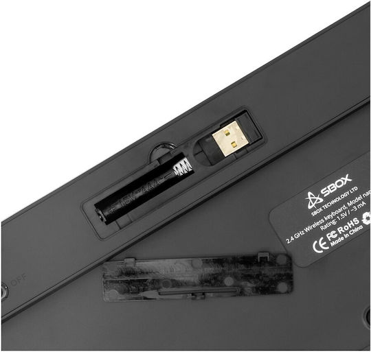 Sbox WK-26 Wireless Keyboard Only English US