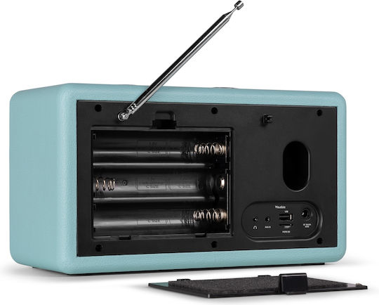 Audizio TUNE60 Retro Επιτραπέζιο Ραδιόφωνο Μπαταρίας DAB+ με Bluetooth και USB Μπλε