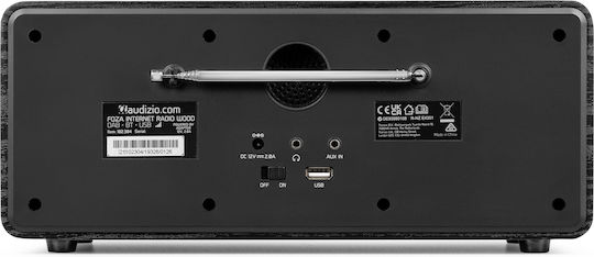 Audizio Foza Tabletop Radio Electric DAB+ with Bluetooth Black