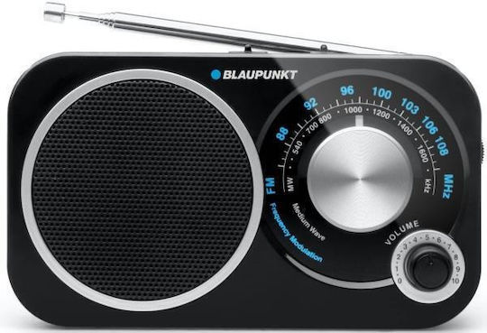 Blaupunkt BA-208 Retro Φορητό Ραδιόφωνο Μπαταρίας Μαύρο