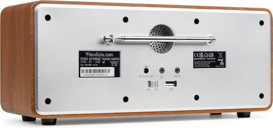 Audizio Foza Tabletop Radio Electric DAB+ with Bluetooth Silver