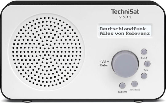 Technisat VIOLA 2 Επιτραπέζιο Ραδιόφωνο Μπαταρίας DAB+ Λευκό