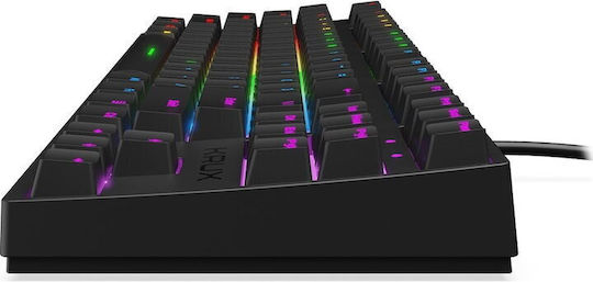 Krux Atax RGB Gaming Tastatură Mecanică Tenkeyless cu Outemu Brown comutatoare și iluminare RGB (Engleză US)