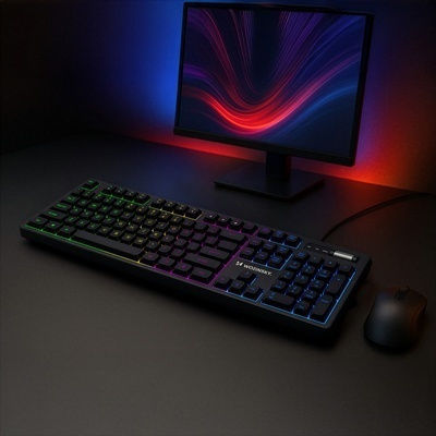 Wozinsky Wozinsky Gaming-Tastatur Mit RGB-Beleuchtung Englisch US