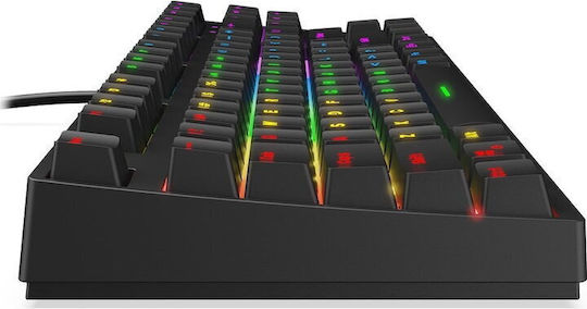 Krux Atax RGB Gaming Tastatură Mecanică Tenkeyless cu Outemu Brown comutatoare și iluminare RGB (Engleză US)