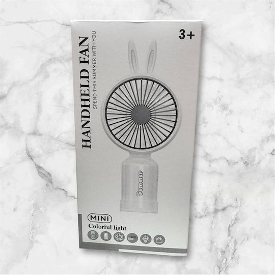 Yesplus Ys-1609 Επαναφορτιζόμενος Mini Ανεμιστήρας Χειρός Ροζ