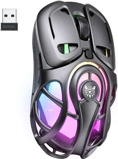 Onikuma DM02 Ασύρματο RGB Gaming Ποντίκι 12800 DPI Γκρι