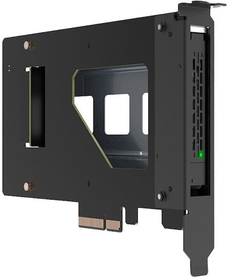 Icy Dock Tougharmor 1x 2.5" 9.5mm U.2/u.3 Nvme To Pcie 4.0 X 4 Card Black (MB111VP-B)