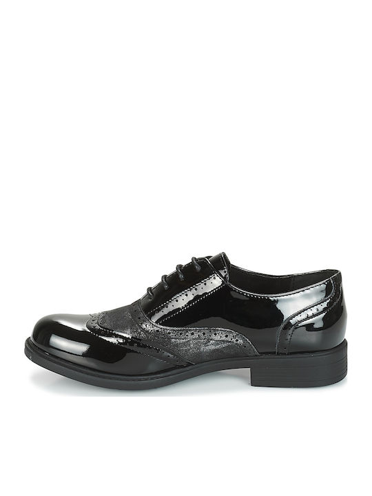 Jassessa Γυναικεία Oxfords σε Μαύρο Χρώμα